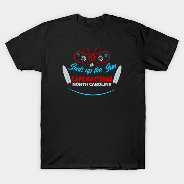 Surfing Cape Hatteras North Carolina T-Shirt by etees0609